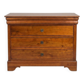 Commode ancienne Louis- Phillipe en merisier massif (19ème)