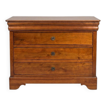 Antique Louis-Philippe chest of drawers in solid cherry wood (19th century)