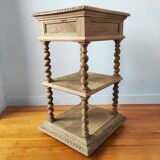 Old solid oak console Louis XIII style