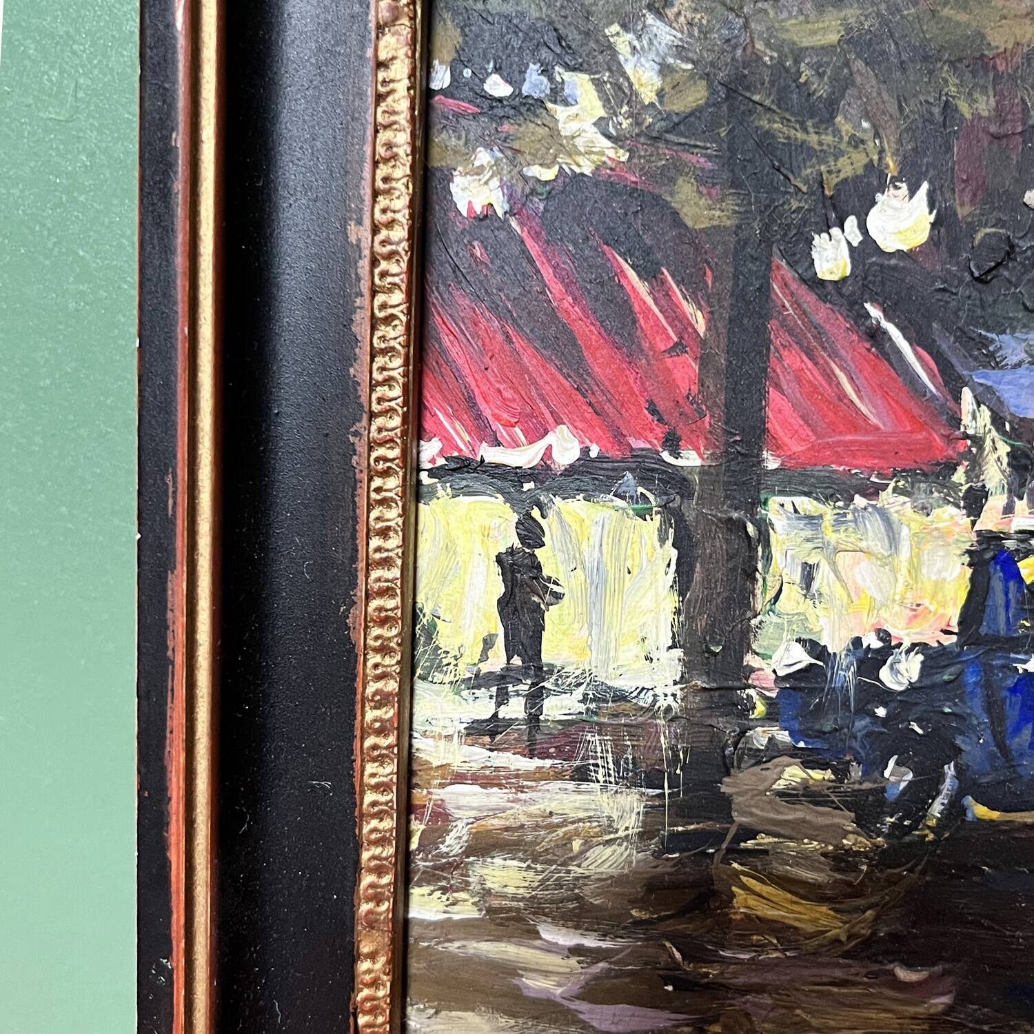 1950s painting "Paris at Night"