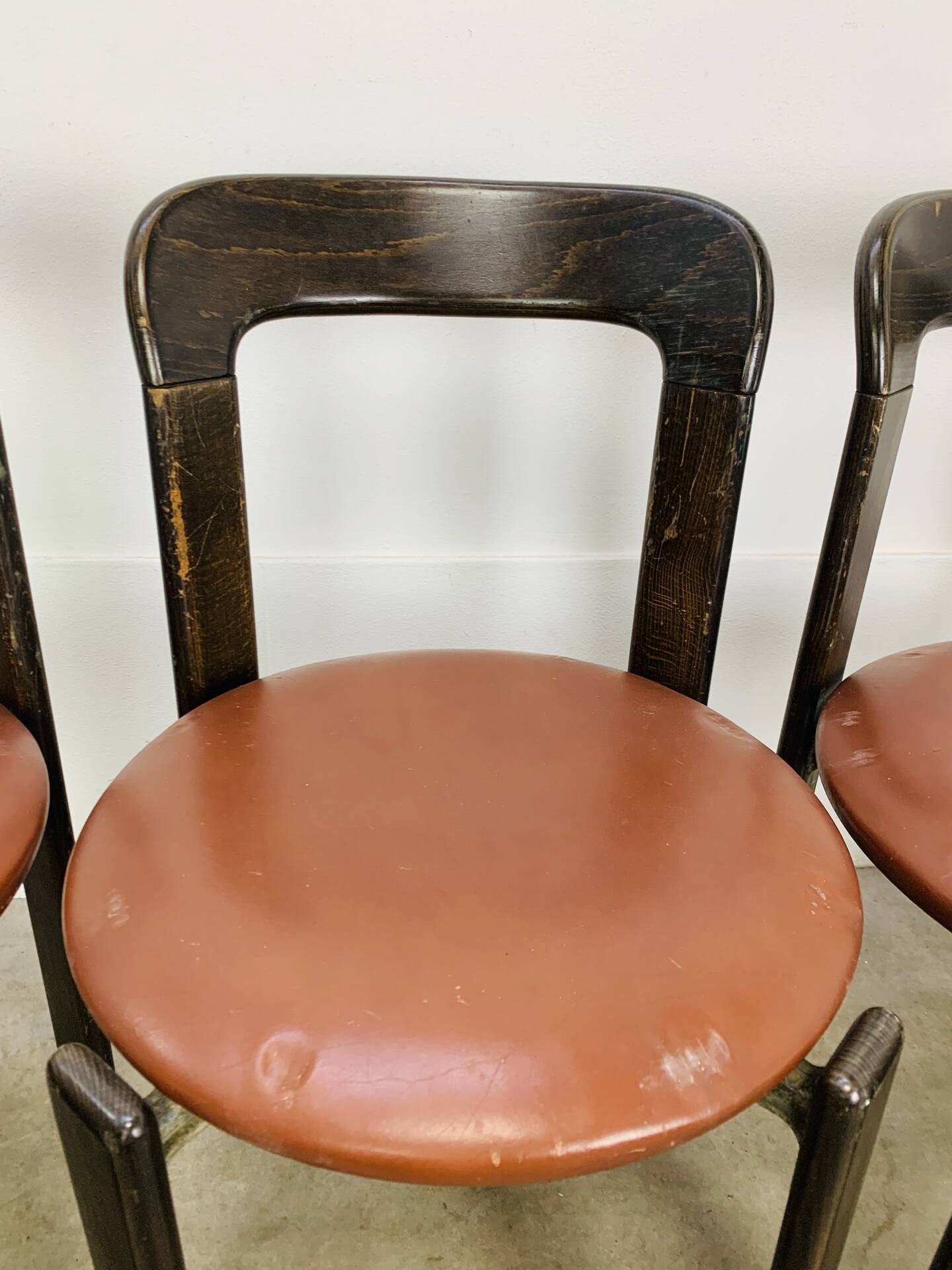4 Bruno Rey chairs for Dietiker, workshop "Chair from Stein am Rhein"