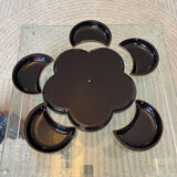 Vintage 70s aperitif tray with cups