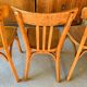 Set of four vintage bistro chairs