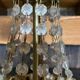 Lustre ancien montgolfière avec pampilles