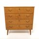 Scandinavian birch commode, Swedish modern, Sweden, 1940.