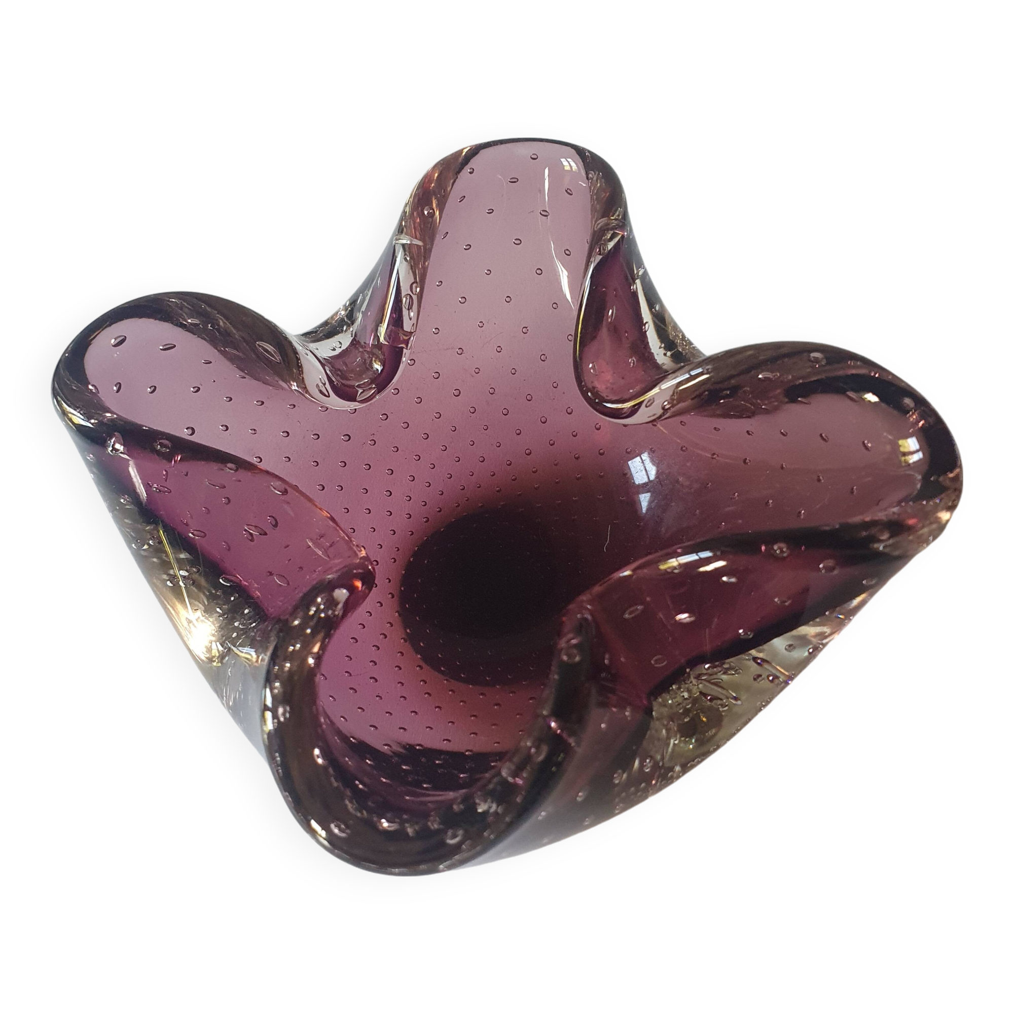 Murano sommerso ashtray