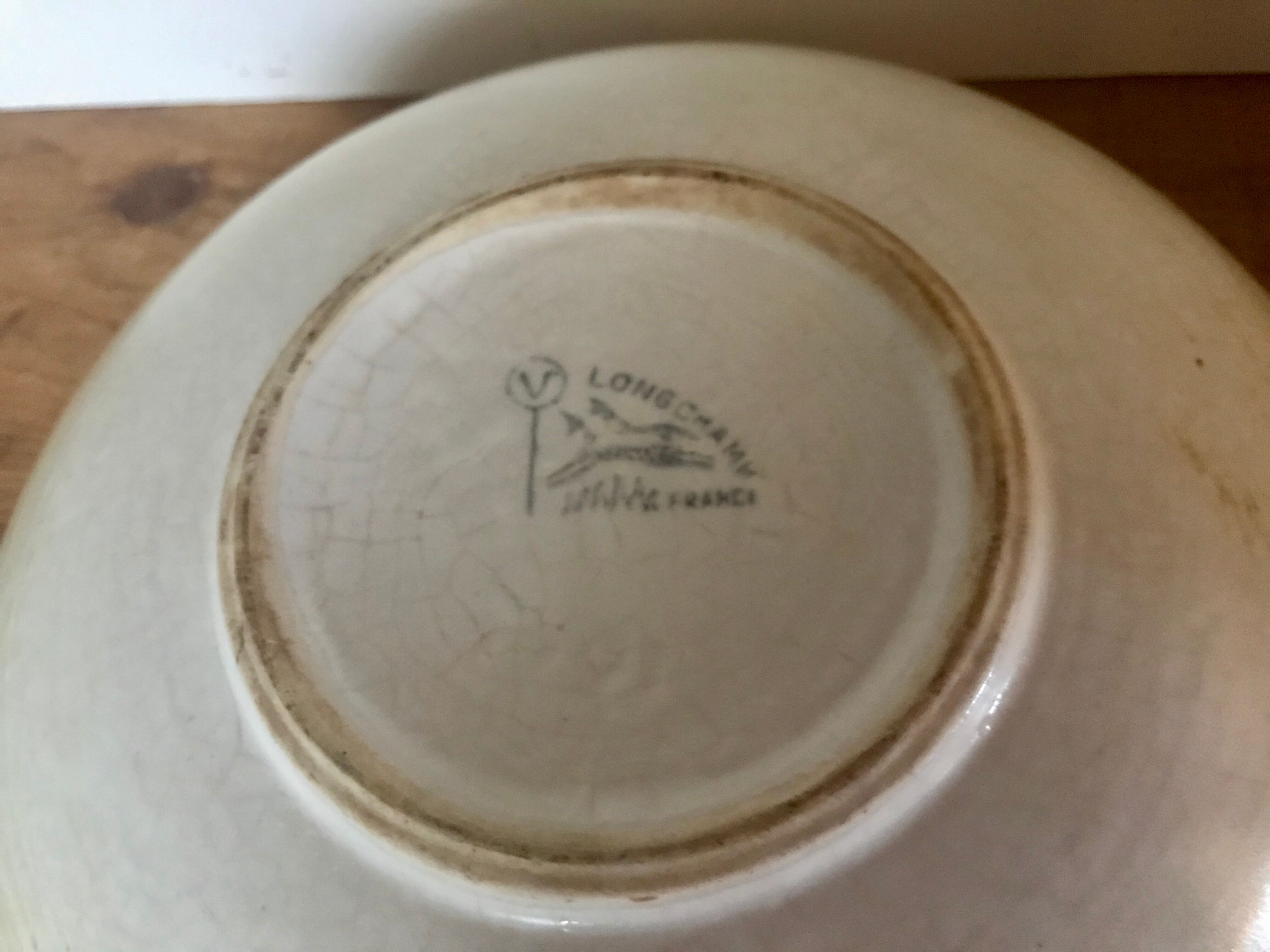 Longchamp vintage sandstone salad bowl