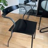 Pascal Mourgue chair black & gray metal