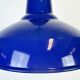 Industrial Blue Enamel Factory Pendant Lamp, 1960s