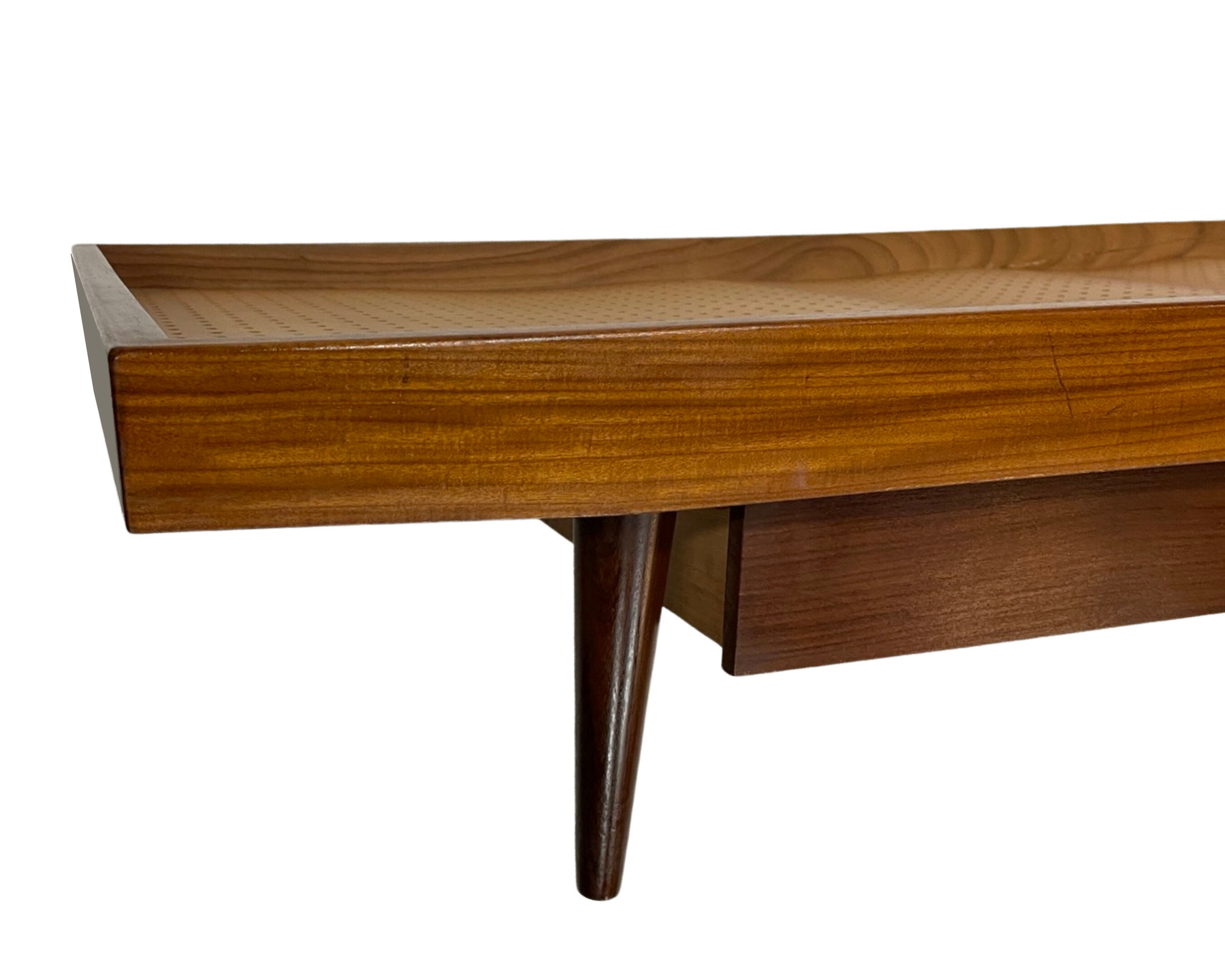 Vintage mid century daybed teak design with drawers