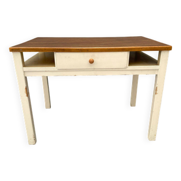 Vintage Writing Desk with Drawer, Czechoslovakia, ca. 1950s–60s