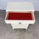 White wood convenient storage unit from the 1950s