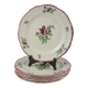 6 Gien earthenware dinner plates, Lorraine pattern