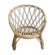 Chaise rotin osier pour enfant vintage années 50 60