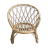 Wicker rattan chair for children vintage 50s 60s