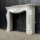 Louis XV style fireplace in Carrara marble circa 1980