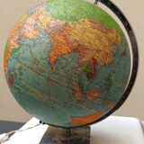 Illuminated terrestrial globe Perrina from the 1950s/60s.