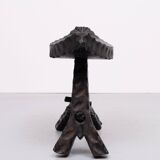 Handmade Spanish Brutalist Foot stool 1950s