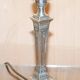 Paire lampes candélabres corinthiennes argent sterling James Bembridge 1879