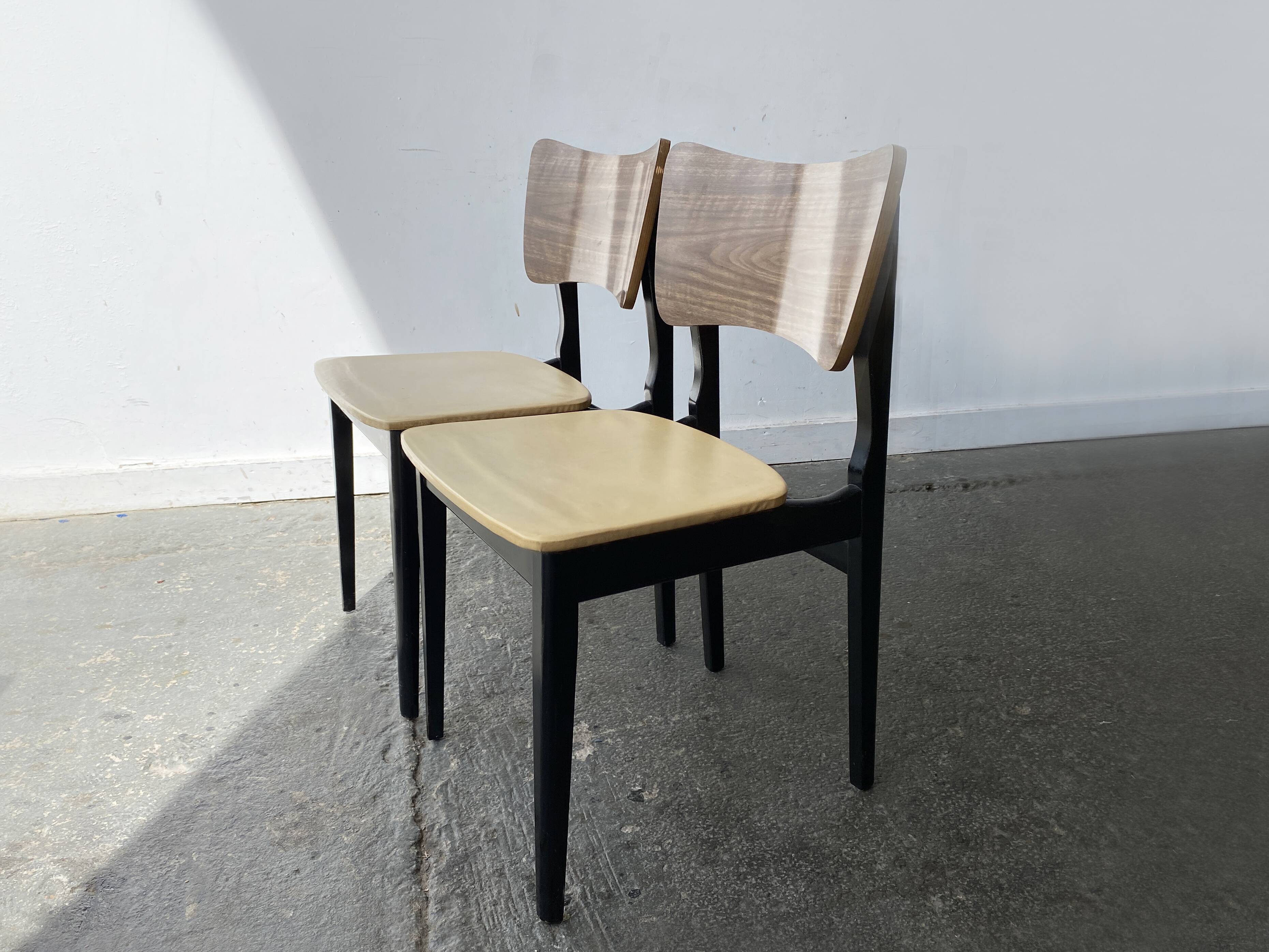 Pair of Mid-Century vintage retro Dining Chairs