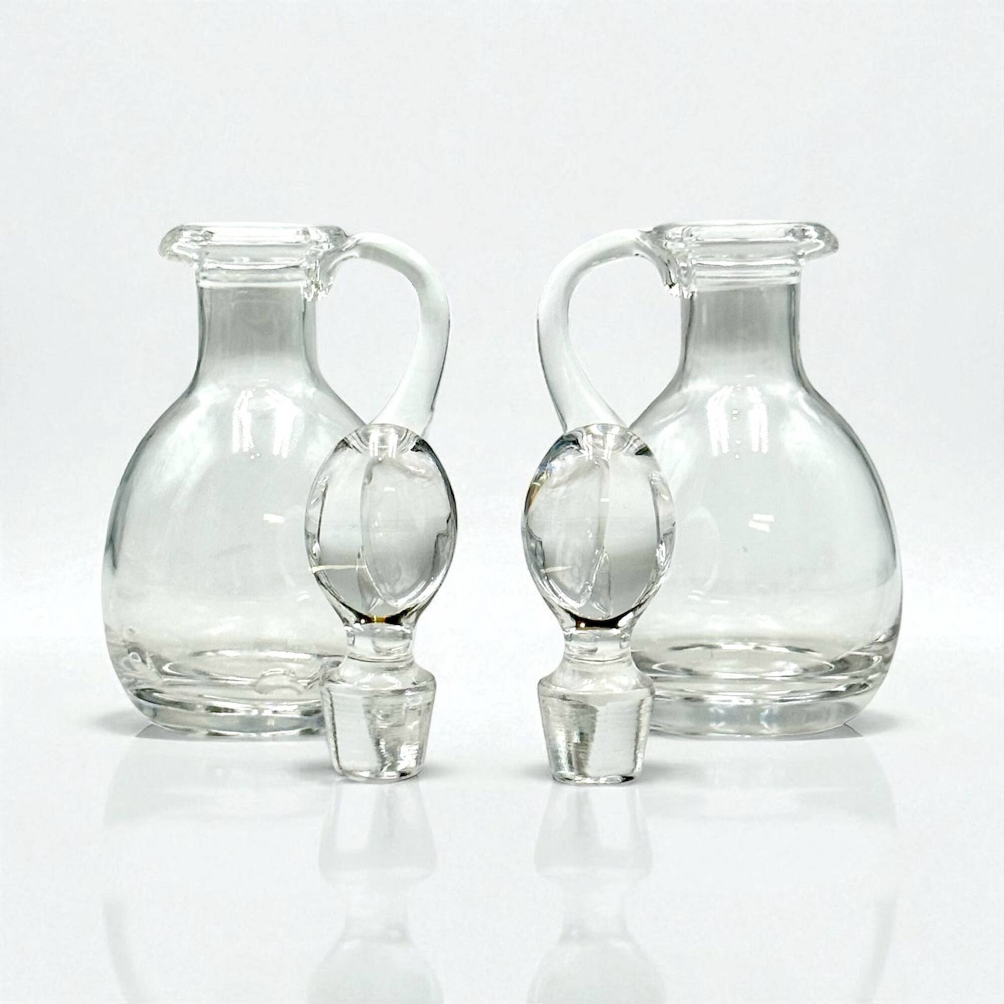 Vintage Christofle Fleuron Condiment Set in Silver Plate and Crystal Glass