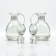 Vintage Christofle Fleuron Condiment Set in Silver Plate and Crystal Glass