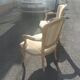 Pair of Louis XV style convertible armchairs