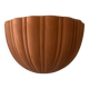 Vintage terracotta shell wall light, France 1960s