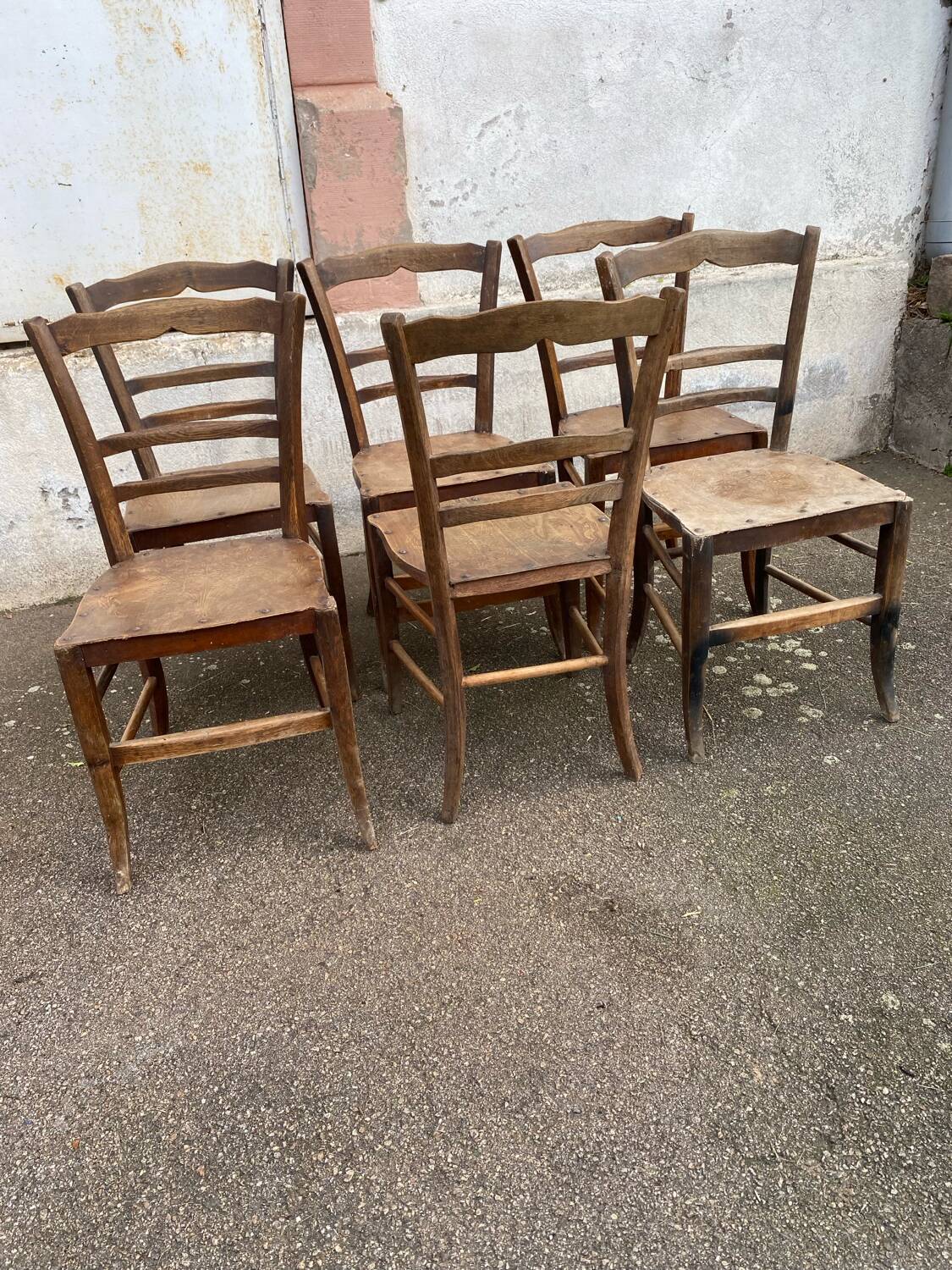 Set of 6 bistro chairs