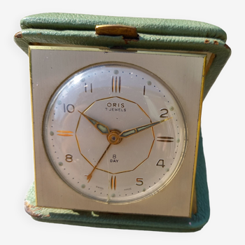 Vintage travel wallet alarm clock