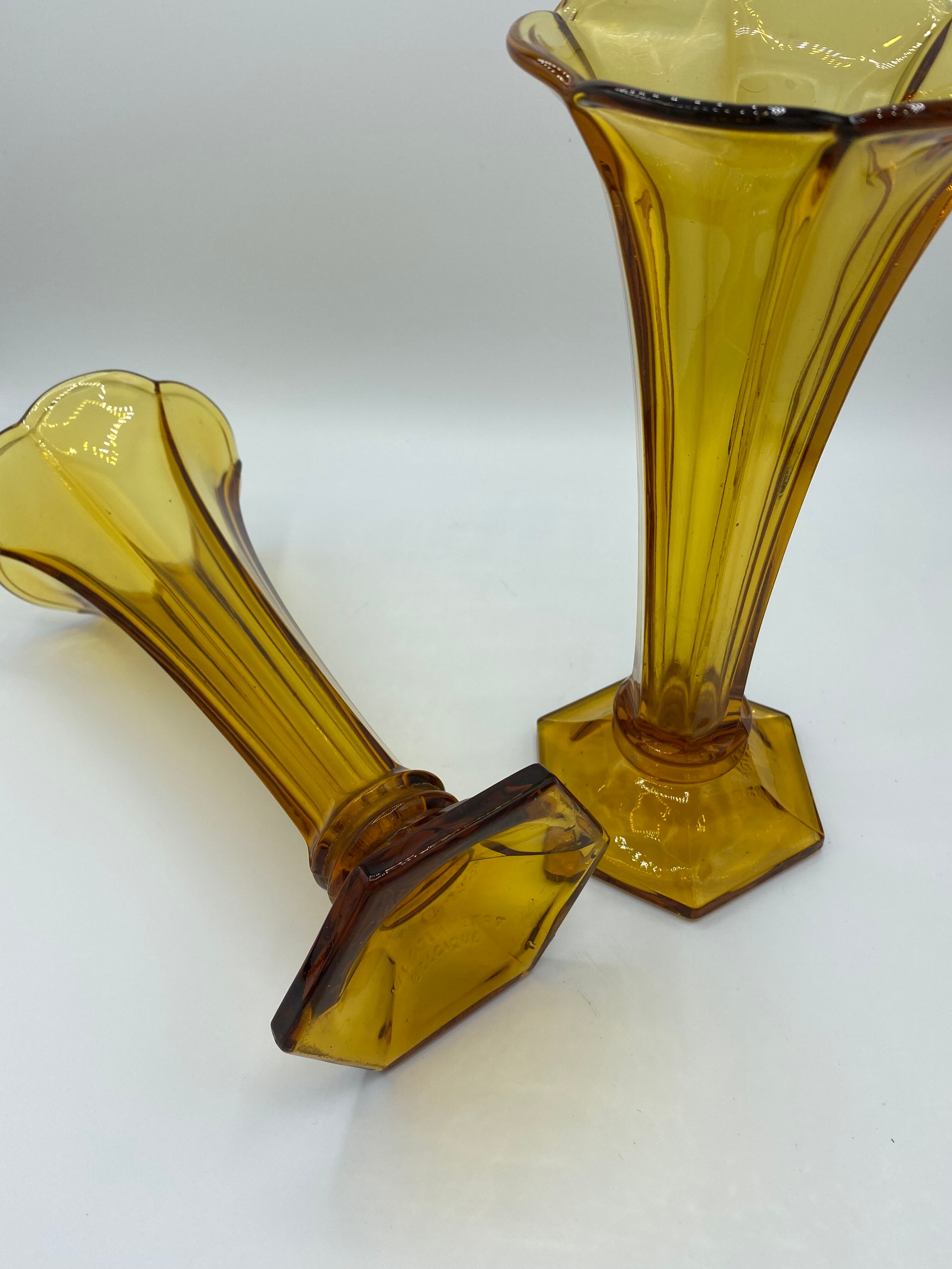 Pair of Val Saint Lambert vases