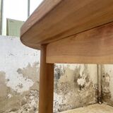 70s oval pine table from Les Arcs