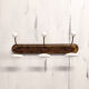 Coat rack in wood and porcelain