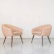 Vintage Pink Shell Armchairs “Fabian”, Lubuskie Fabryki Mebli, Poland, 1970
