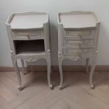 Pair of antique bedside tables