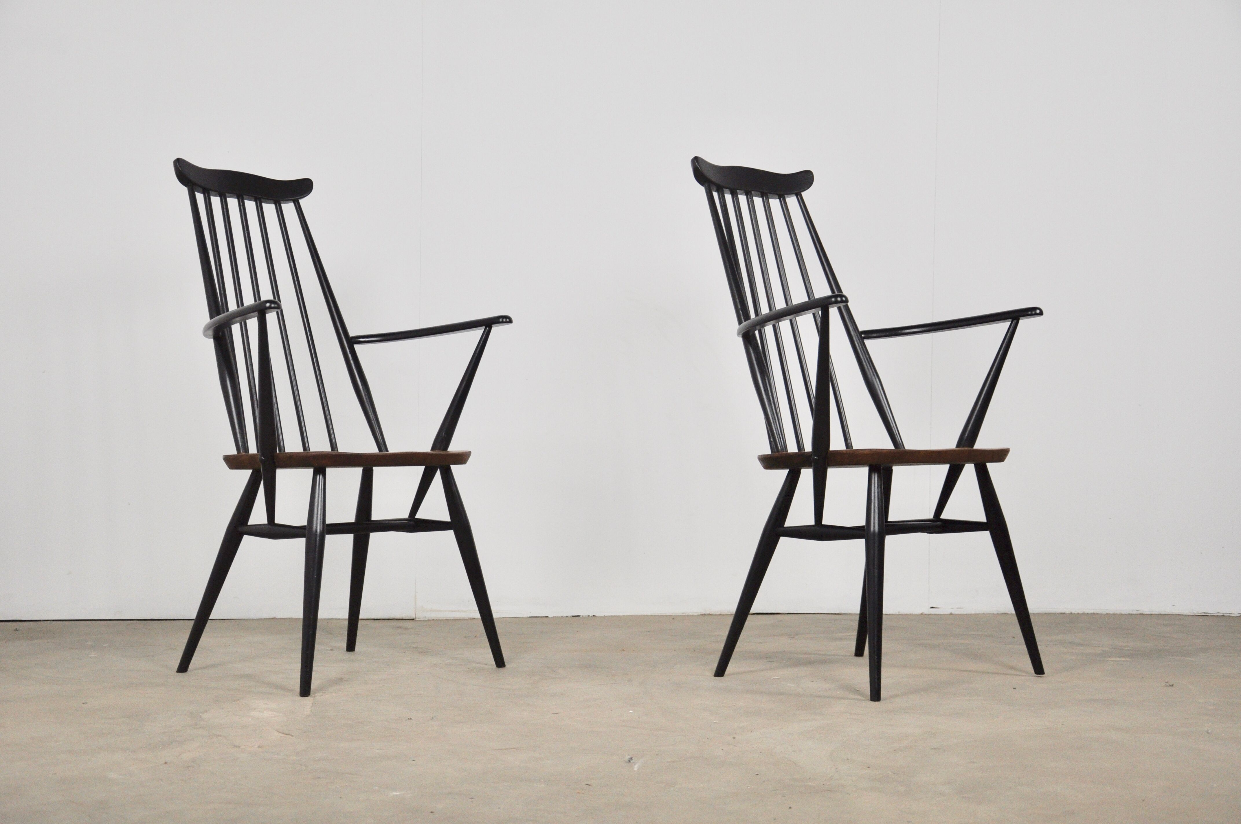 2 fauteuils ercol modèle "goldsmith"