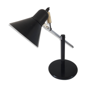 Lampe de bureau métal noir à balancier - vintage