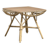 Table basse en rotin