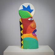 Group of unique vibrant sculptures by Clemens Briels, Netherlands 1990s