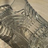 Large geometric glass vase H30