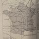 Old geological map of France from 1924