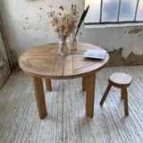 Maison Regain round elm table