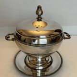 Silver metal ice bucket