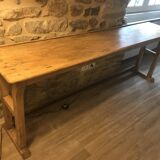 Workshop table, solid wood console