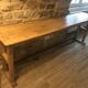 Workshop table, solid wood console