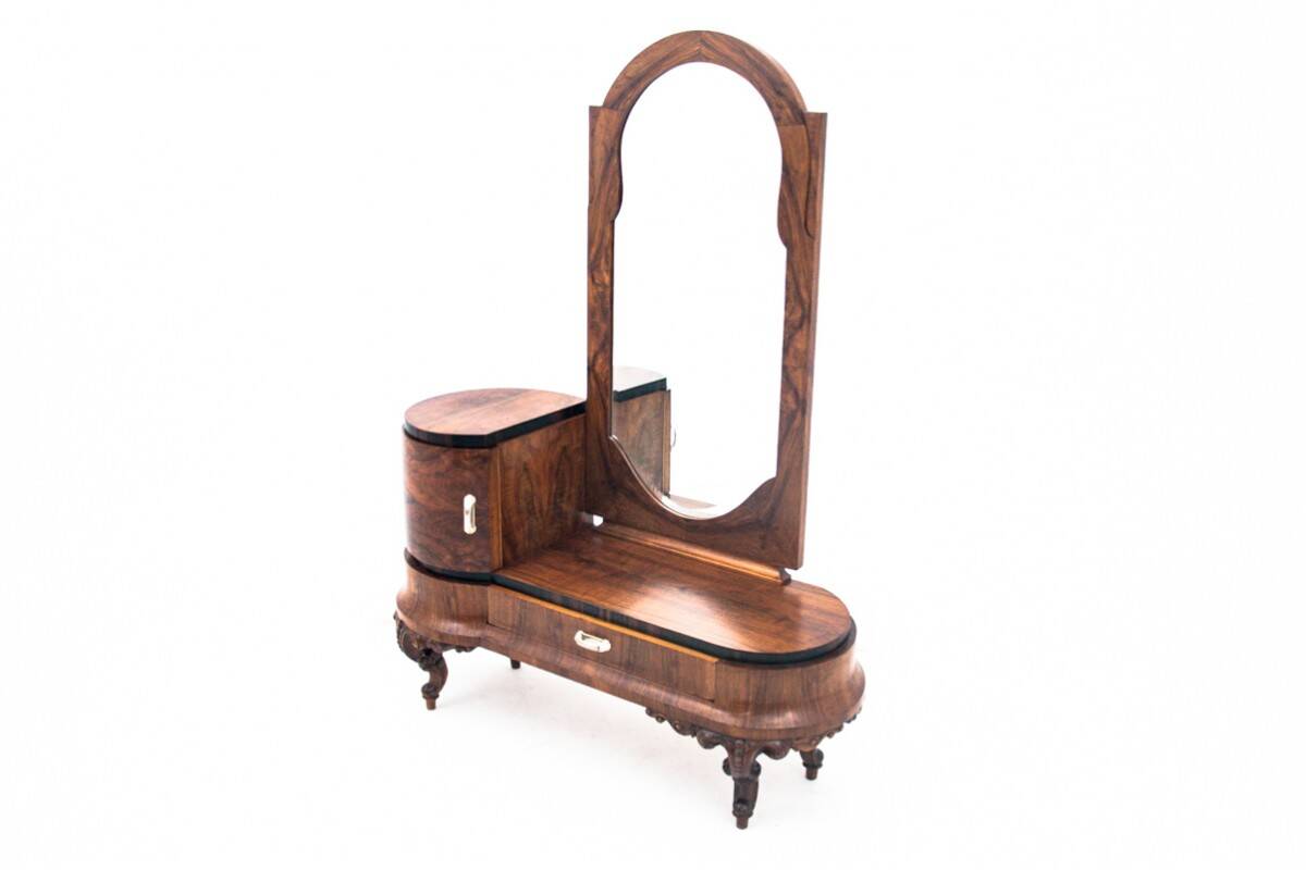 Coiffeuse - Miroir tremo Art Déco, Italie, années 1920. Après rénovation.