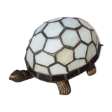 Tiffany style turtle stained glass lamp