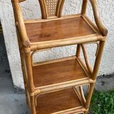 Rattan shelf
