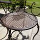 Handcrafted wrought iron garden chair