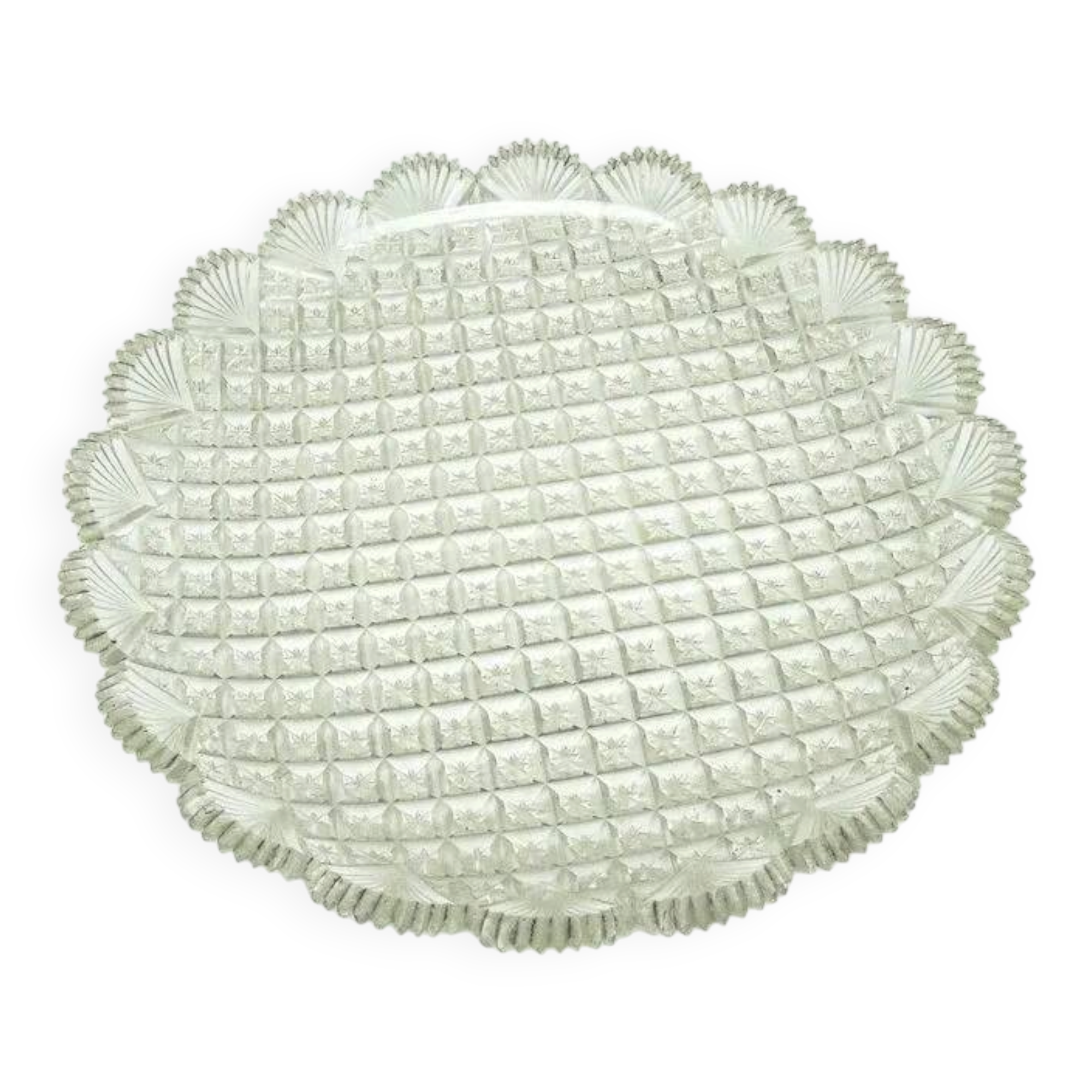 M5o crystal plate art deco vienna cut